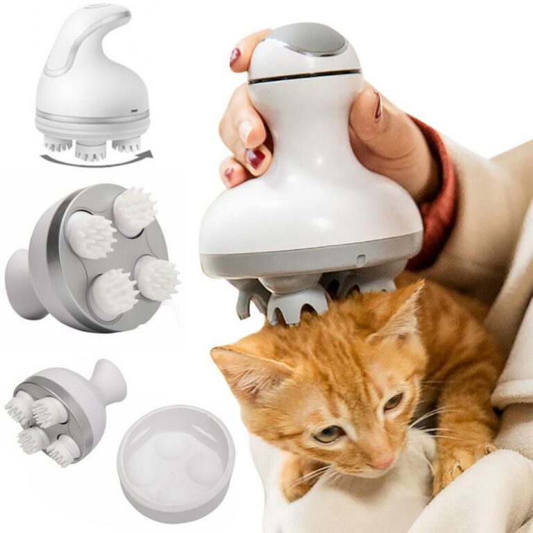 Electric Pet Massager Silicone Dragon Head Kneading Scalp Massage
