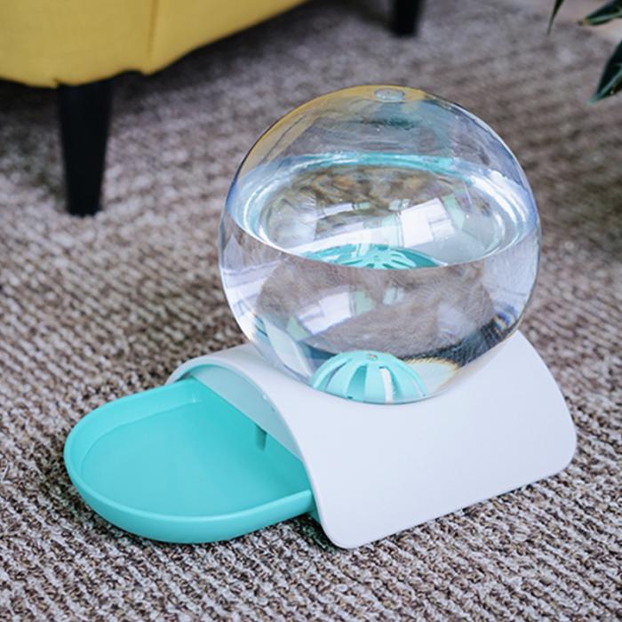 Automatic Pet Water Dispenser Cats Drinking Fountain With Spherical Bottle Hygienic Feeder System Store - 14