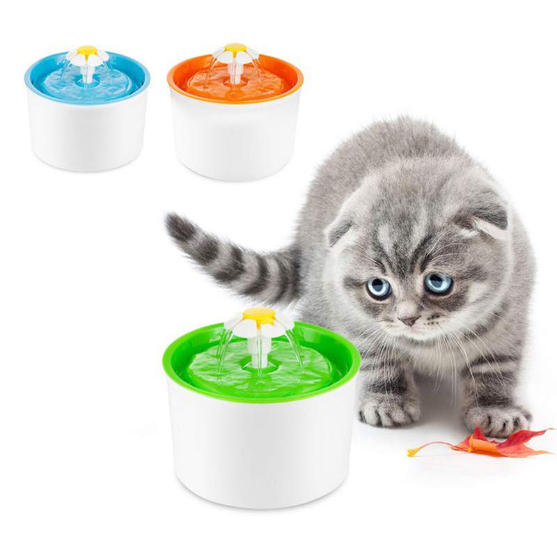 Small Flower Pet Water Machine Accessories Filter Core White Cat Fountain Set Of 4 Pieces - 5