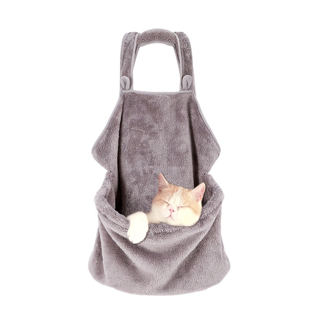 Products Pet Cat Dog Winter Outdoor Plush Pocket Buttons Backpack Home Decoration Accessories Ping - 4