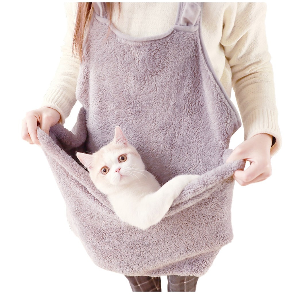 Products Pet Cat Dog Winter Outdoor Plush Pocket Buttons Backpack Home Decoration Accessories Ping - 3