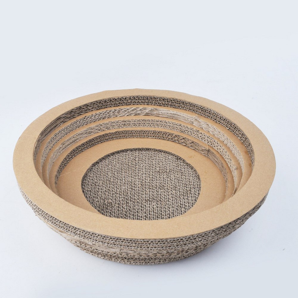 Extralarge Cat Scratcher Toy Bowl Design Scratch Pad Claws Grinder Body Massage Resting Nest - 2