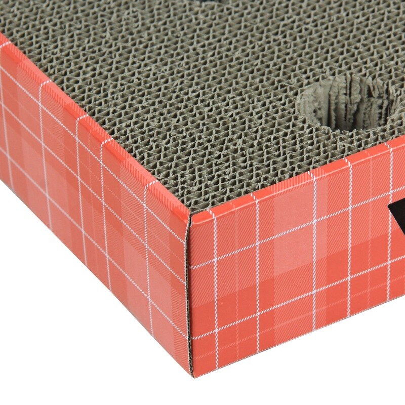 Pet Cat Practical And Durable Toy Sofa Large Corrugated Paper With Hole Straight Plate Type Claw Scratch Board - 6
