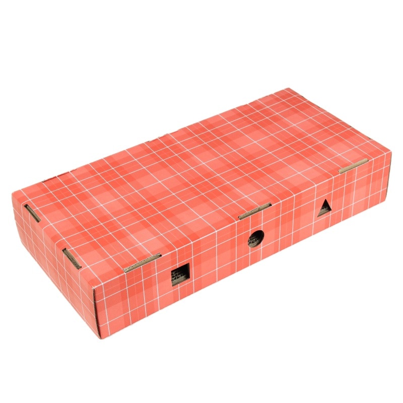 Pet Cat Practical And Durable Toy Sofa Large Corrugated Paper With Hole Straight Plate Type Claw Scratch Board - 5