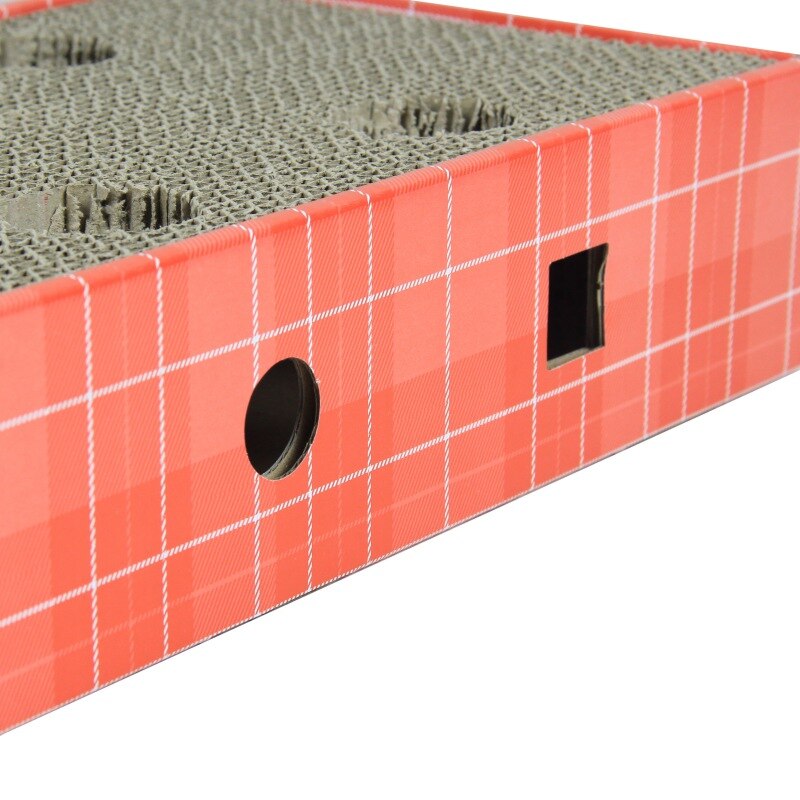 Pet Cat Practical And Durable Toy Sofa Large Corrugated Paper With Hole Straight Plate Type Claw Scratch Board - 4