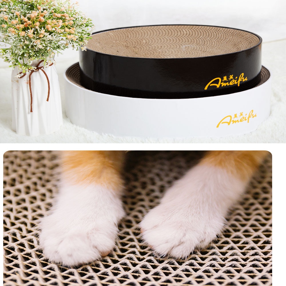 Bowl Type Cat Catnip Scratch Board Nail Scraper Mat Bed Toy Cats Scratcher Corrugated Paper Kitten Pad Rest Pet - 4