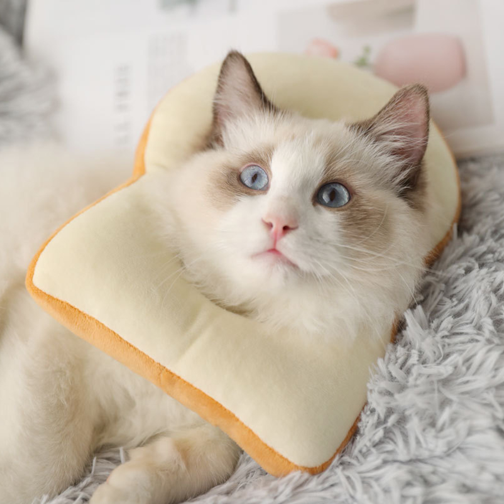 Soft Edge Toastshaped Pet Recovery Collar Antibite Wound Healing Neck Ring For Cats And Puppies Cute And Protective - 4