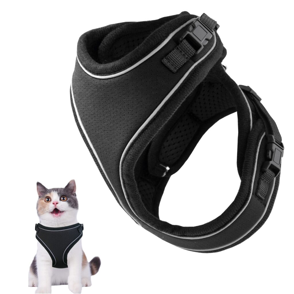 Cat Harness For Walking Adjustable Soft Mesh Harnesses Kitten Medium