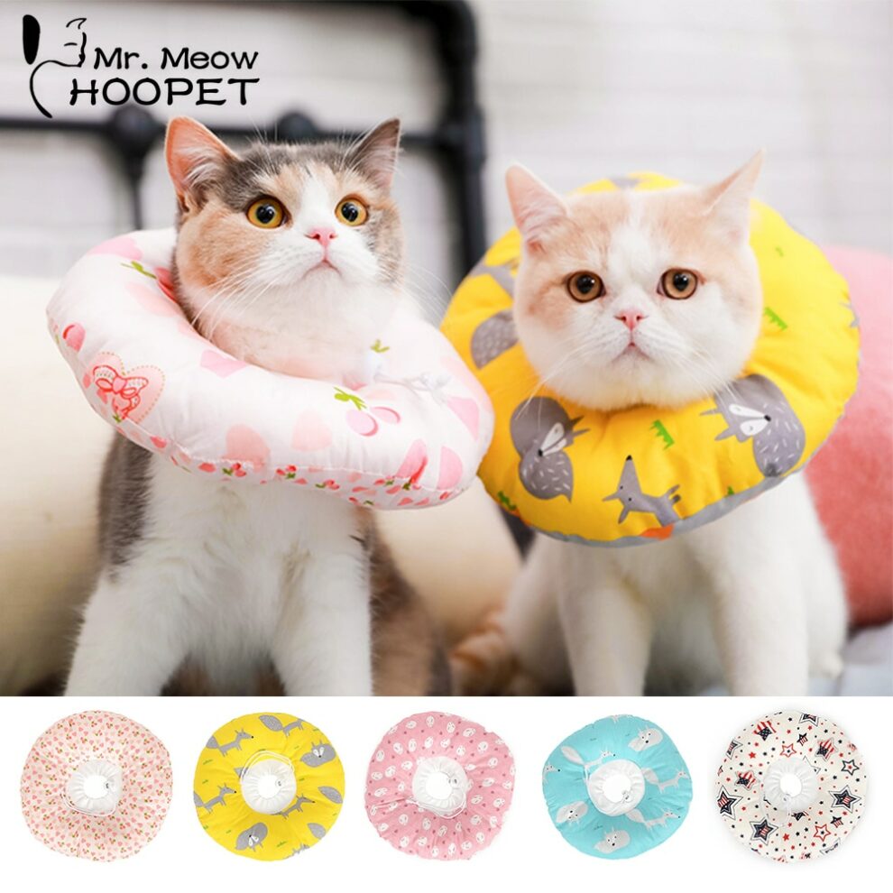 Adjustable Elizabethan Pet Collar For Cat Dog Neck Protection