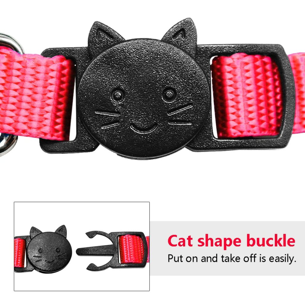 Custom Personalized Safety Breakaway Cat Collar With Quick Release And