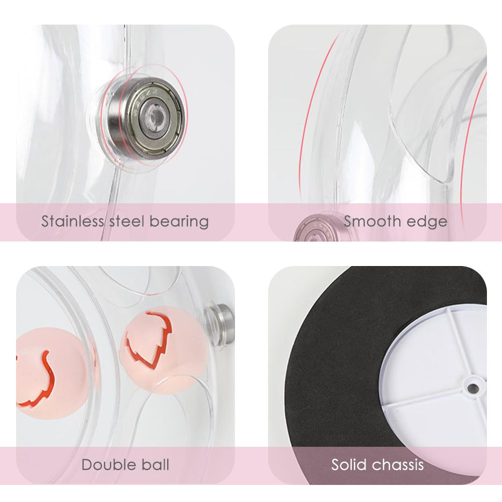 Interactive 360 Rotating Electric Cat Toy Space Ring Puzzle Kitten Play Turntable Automatic Pet Entertainment - 6