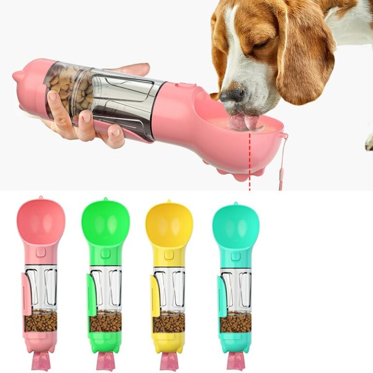 Portable 3in1 Pet Water Bottle Outdoor Dog Feeder Cat Travel Bowl Free Shipping