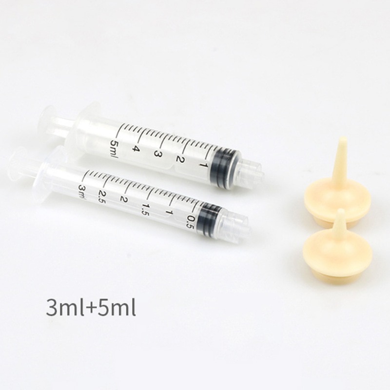 2pcs Universal Pet Nursing Syringes Mini Newborn Kitten Puppy Rabbit Feeding Bottle Small Animal Nipple Syringe Kit - 10