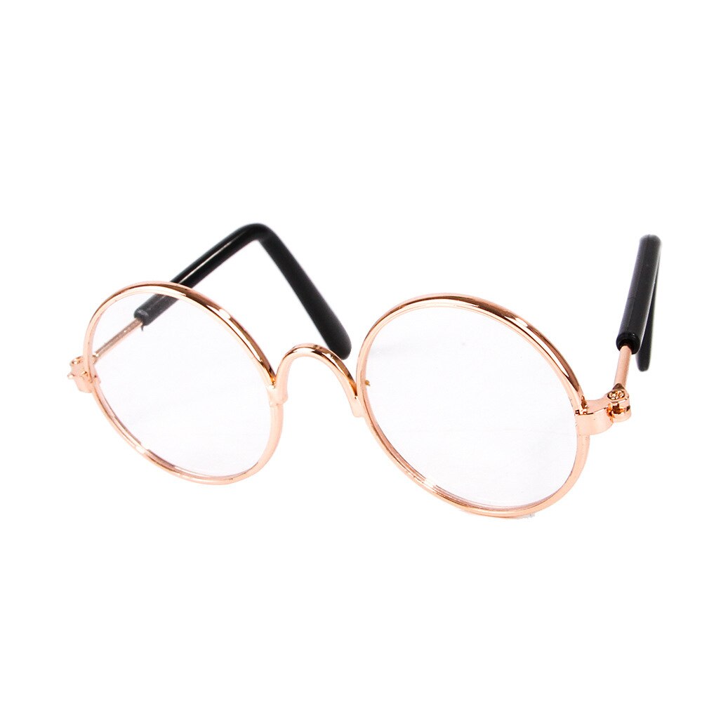 Vintage Round Pet Cat Sunglasses Products For Dog Kitten Accessories Small Dogs Reflection Eyewear Glasses - 5