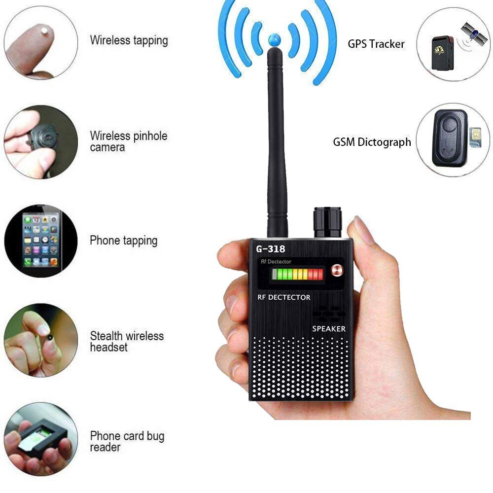 Rf Signal Detector 1mhz-8ghz Frequencies Full Range Wireless Bug For Hidden Gsm Listening Device Spy Finder - 5