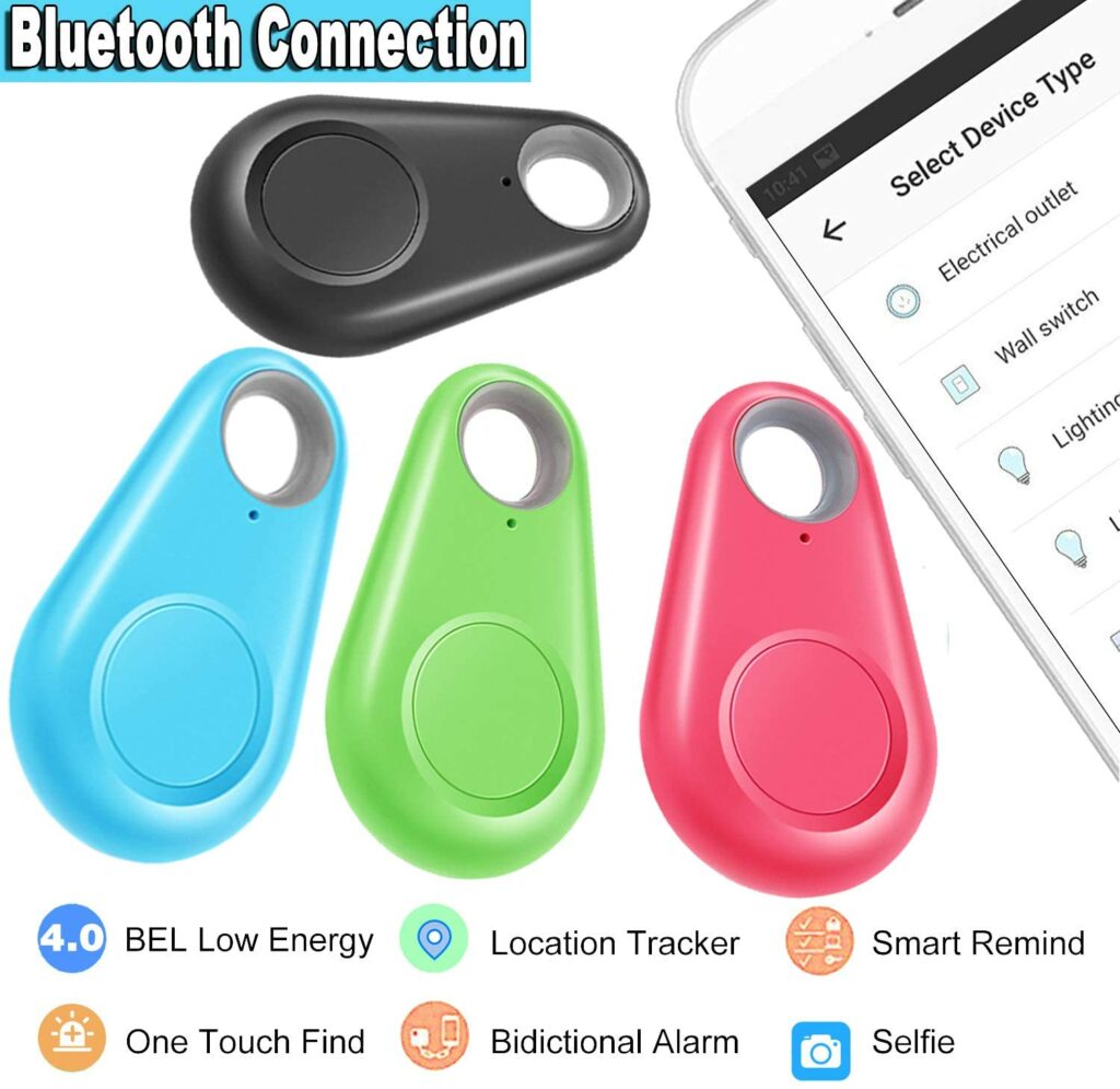 4pack Gps Tracker Antilost Key Finder For Car Wallet Pets Kids ...
