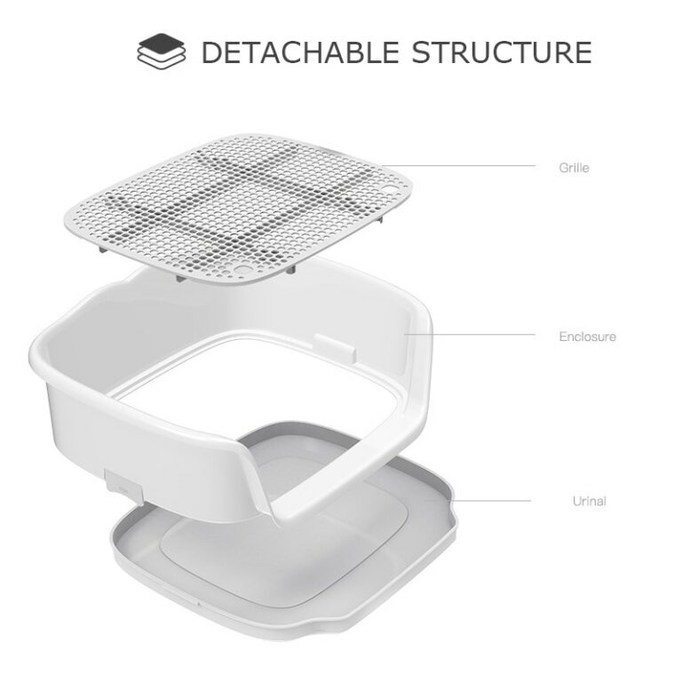 Dog Potty Training Tray Plastic Puppy Toilet Pet Urinal Cleaning Basin