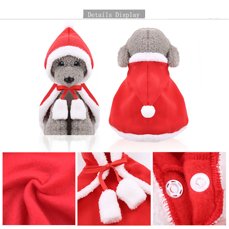 Small Pet Winter Coat Cartoon Dog Cat Hoodie Chihuahua Clothing Halloween Christmas Costumes - 18