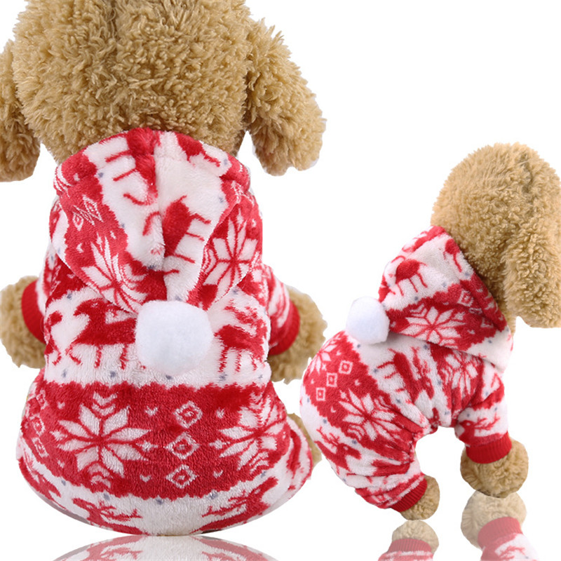 Small Pet Winter Coat Cartoon Dog Cat Hoodie Chihuahua Clothing Halloween Christmas Costumes - 3