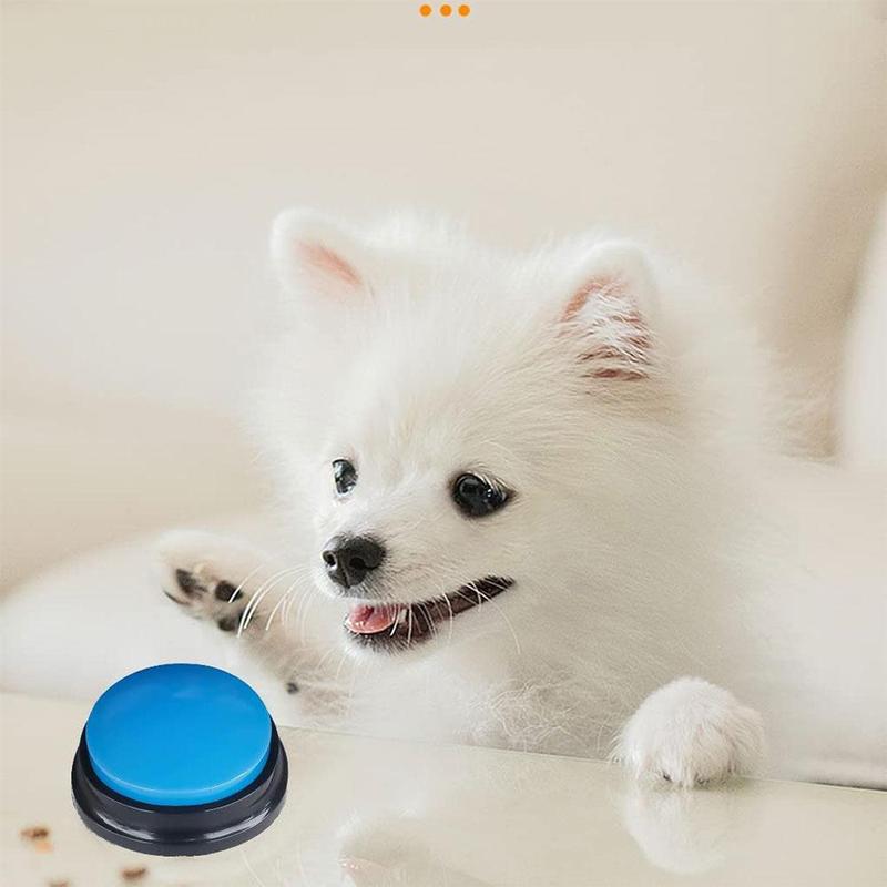 Funny Pet Sounding Toy Dog Training Communication Recordable Button For Words Talking Starter 4 Color - 4