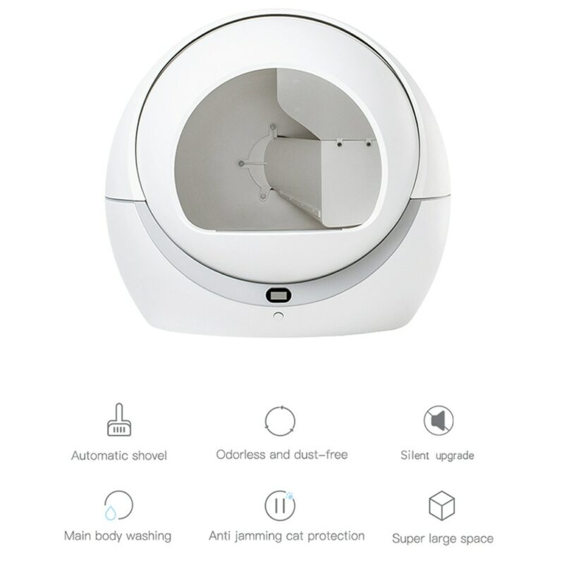 Petree Automatic Selfcleaning Cat Litter Box With Rotary Training