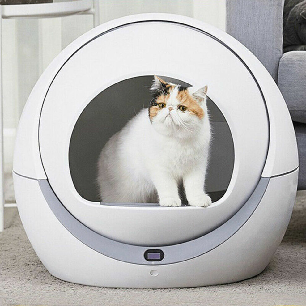 Petree Automatic Selfcleaning Cat Litter Box With Rotary Training