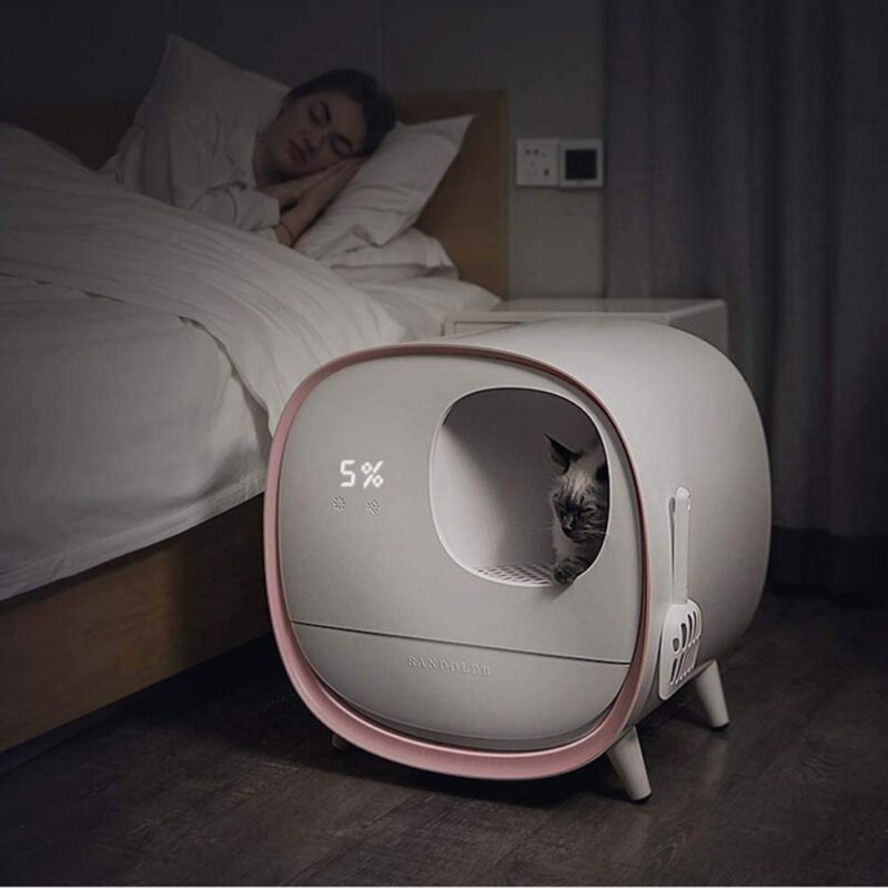 Automatic Selfcleaning Cat Litter Box Enclosed Pet Toilet With