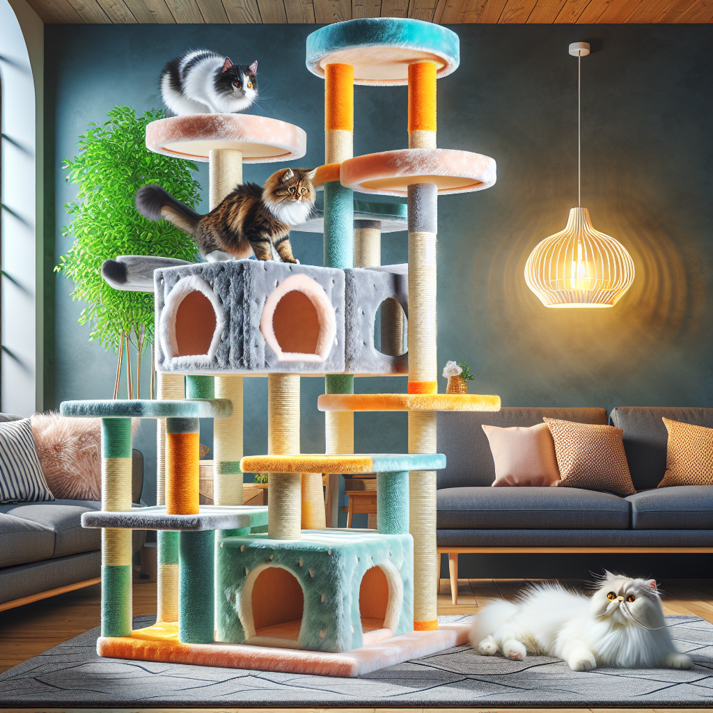 How the Deluxe Cat Tree House Promotes Healthy Scratching and Prevents Furniture Damage  