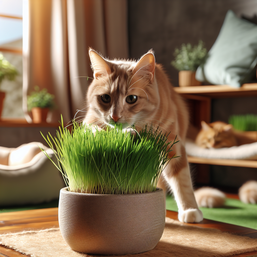 Understanding the Benefits of Organic Indoor Cat Grass for Hairball Management  