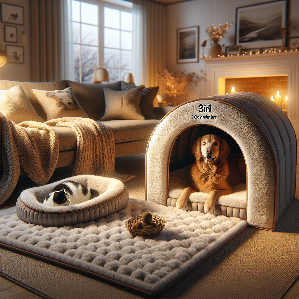 Transforming Pet Rest: The Features of the 3in1 Cozy Winter Pet Bed  