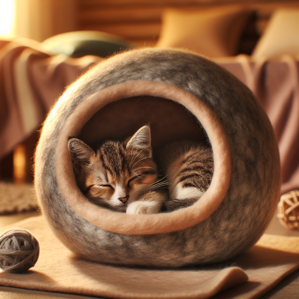 Benefits of a Soft Felt Cloth Pet Sleeping Bag for Small Animals  