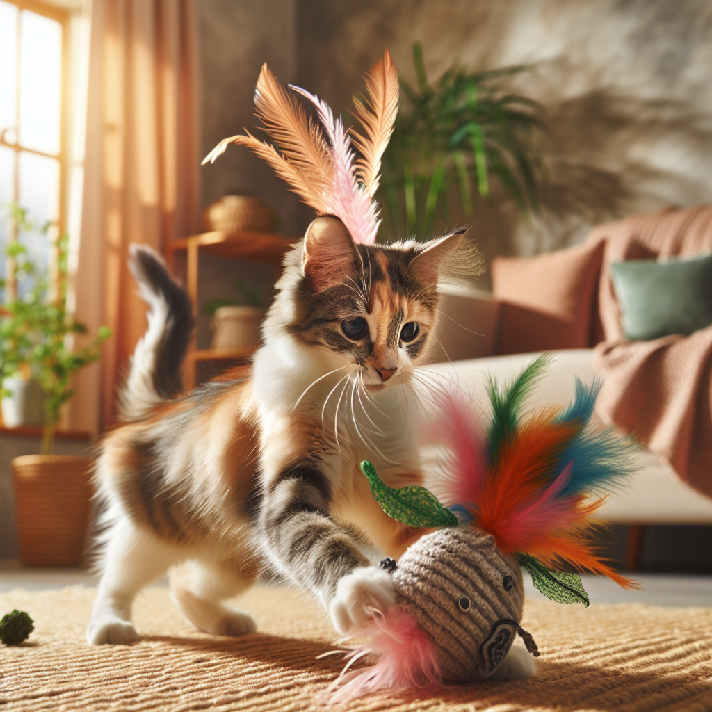 How Soft Textured Cat Toys with Feathers Enhance Mental Stimulation  