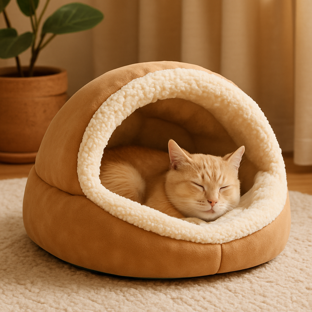 Understanding the Importance of a Cozy Enclosed Pet Bed for Cats and Puppies  