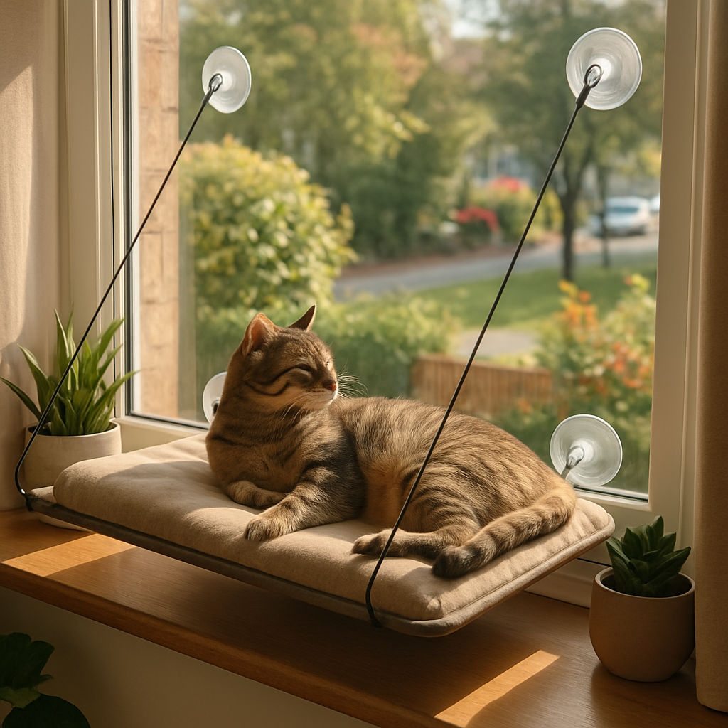 The Best Portable Window Perch for Cats with Suction Cups: Safety and Stability  