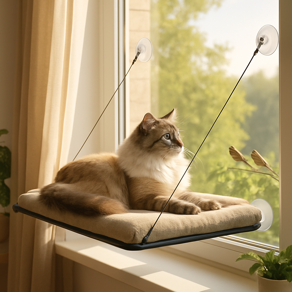 Easy-to-Install Cat Perch for Window Lounging: A Simple Setup  