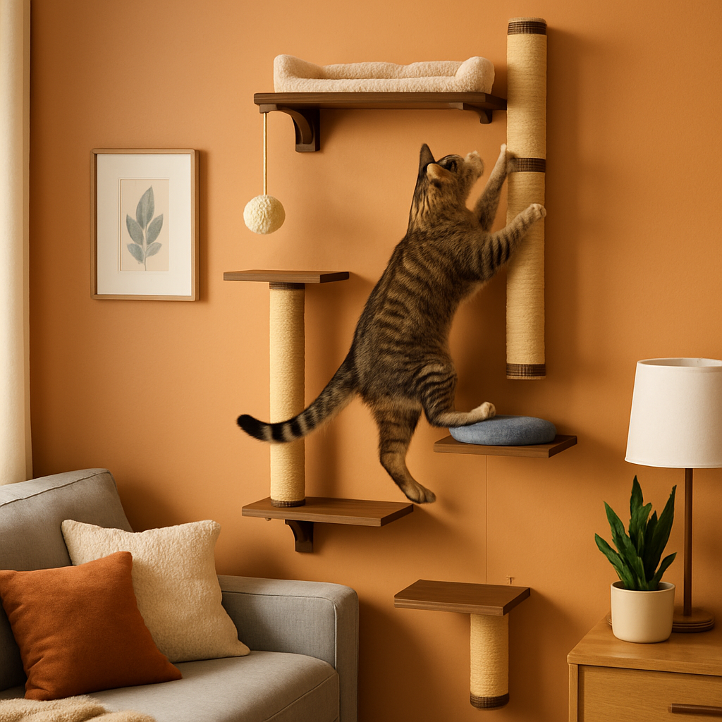 Encouraging Active Play: The Benefits of a Vertical Cat Climbing Shelf for Indoor Play  