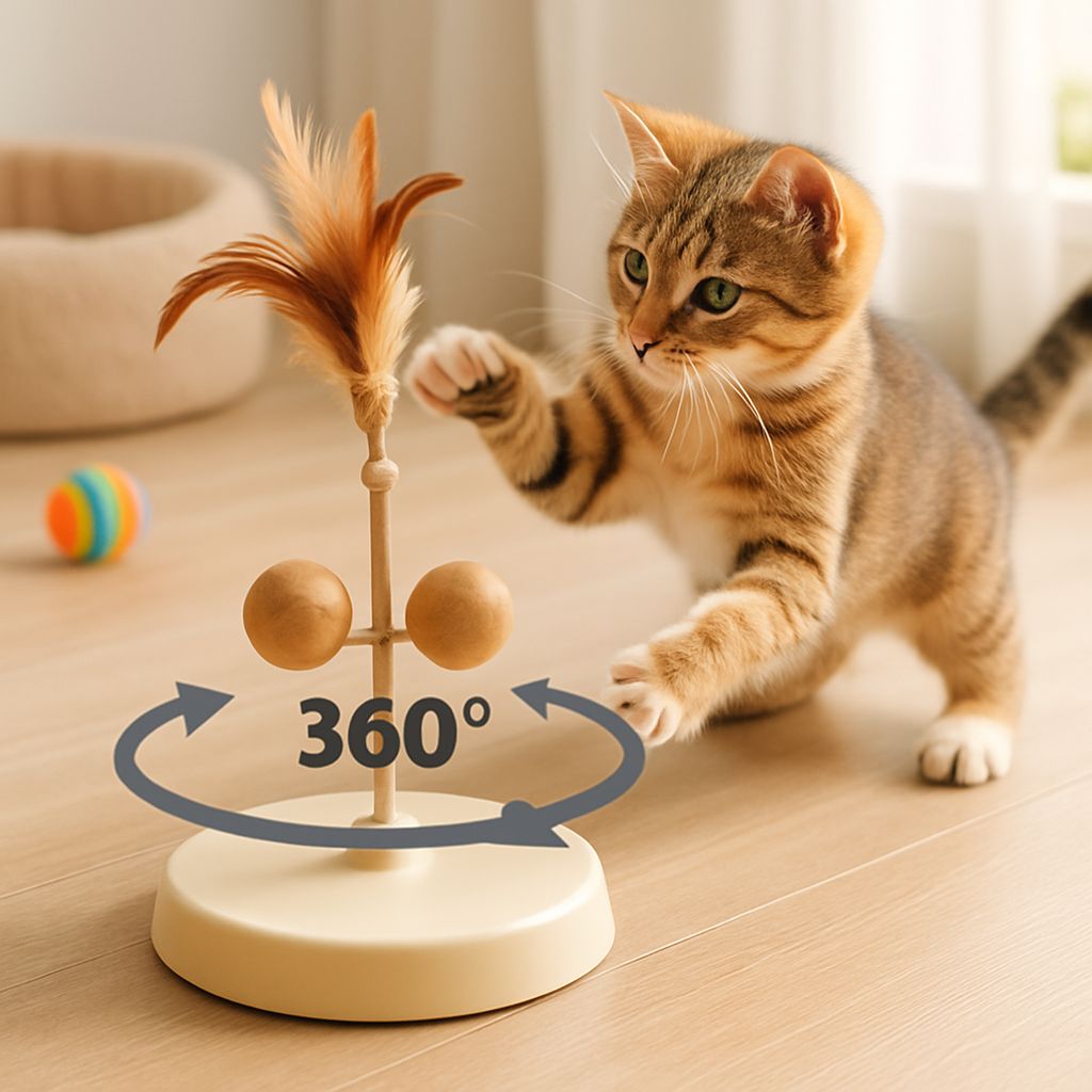 Why Choose a Durable Rotating Cat Toy with Feathers and Wooden Balls? Why Choose a Durable Rotating Cat Toy with Feathers and Wooden Balls?