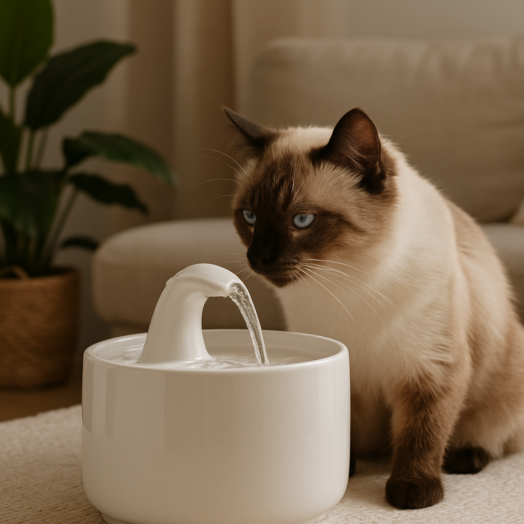 How a Quiet Automatic Pet Water Fountain for Cats Enhances Drinking Habits  